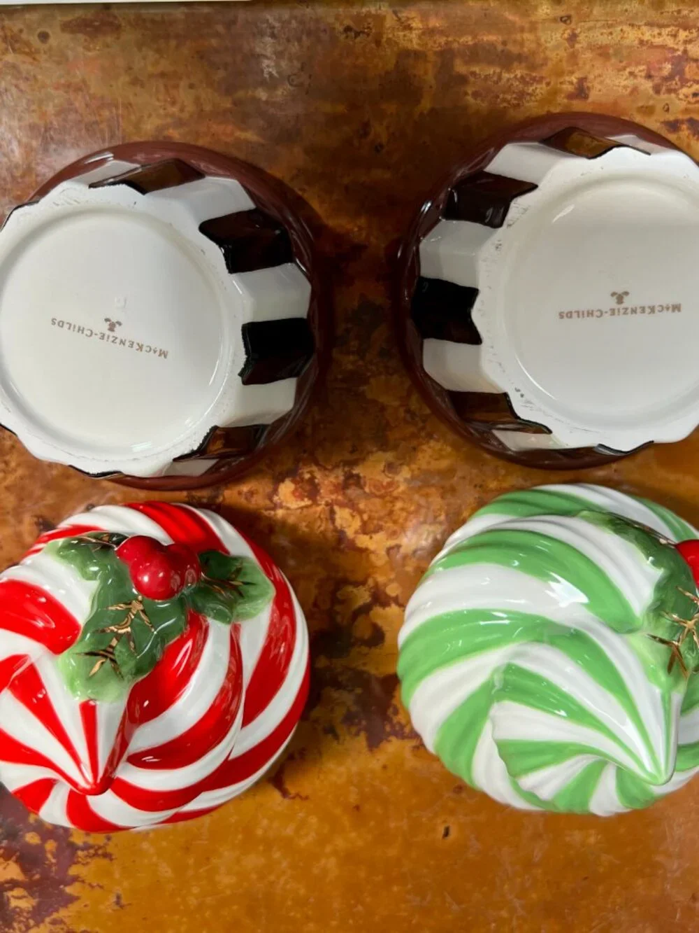 MacKenzie-Childs Ceramic Cupcake Containers/Boxes